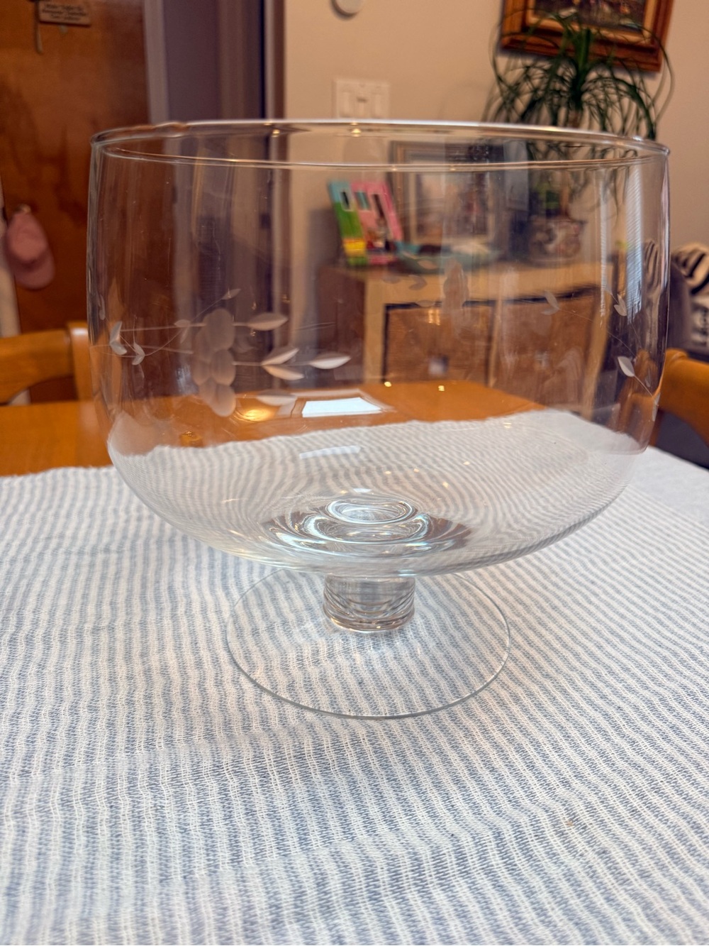 Vintage Princess House Heritage Crystal Punch / Trifle Bowl